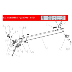 Viti M6*12 TOP DIAMETRO Ø10 + DIAMETRO Ø12