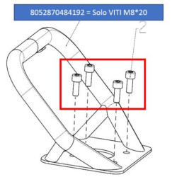 VITI 4 pz _ M8*20