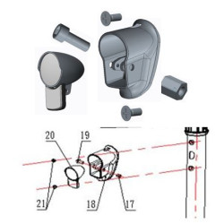 SET fanale anteriore con catarifrangente